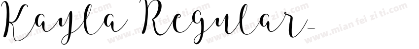 Kayla Regular字体转换